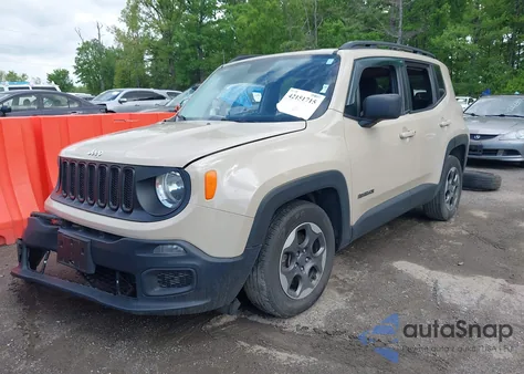 2016 Jeep Renegade Sport из США, поврежденный, VIN ZACCJAAT2GPD55555